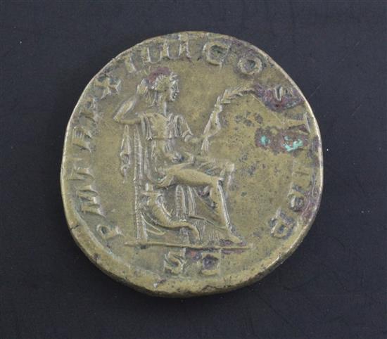 Roman Empire, Caracalla AE Sestertius (211 AD) GVF, scarce